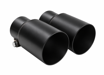 Fabspeed Deluxe Dual Style Tips, Satin Black (For PSE). Porsche 991.2 Carrera (2017-2019) - 9P1251187B, 9P1251188B, 99104420021, 99104420020, 99104420024, 99104420025 - FS.POR.9912.PSEDLTB